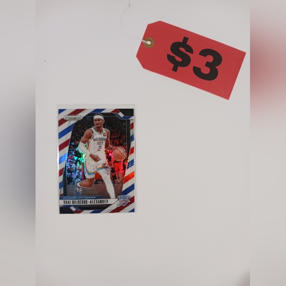 2024-2025 Panini Prizm Basketball Shai Gilgeous Alexander OKC Card Parallel #113